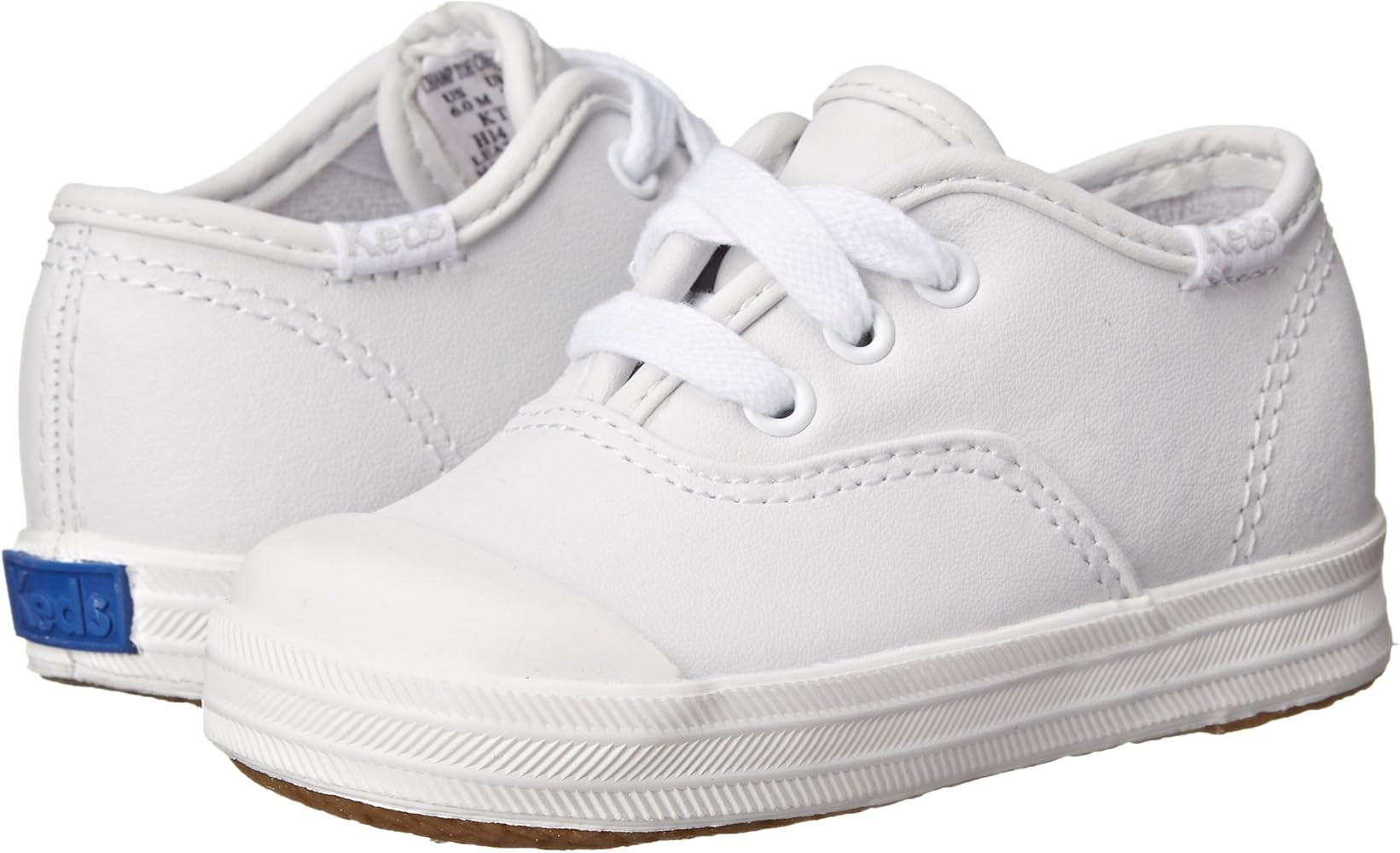 Keds Little Kids Champion Leather Lace Toe Cap | Amazon (US)