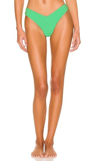 Delilah Bikini Bottom in Neon Green & Ocean Blue | Revolve Clothing (Global)