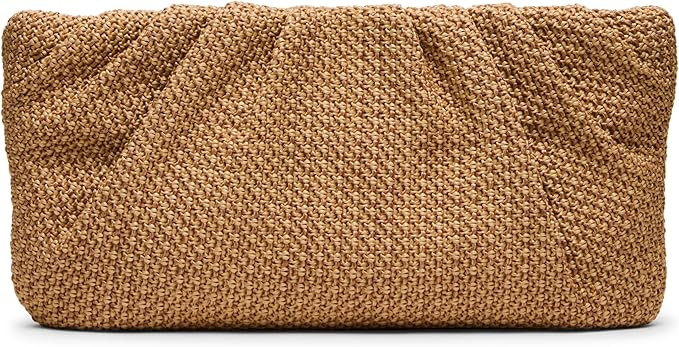 Steve Madden womens Steve Madden Palomaa Pleated Raffia Clutch | Amazon (US)