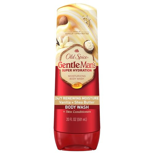 Old Spice Super Hydration GentleMan’s Body Wash, 24/7 Renewing Moisture, Gentle on Skin, Vanilla + Shea Scent, 20 fl oz | Amazon (US)