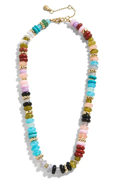 BaubleBar Mariel Semiprecious Bead Necklace in Blue at Nordstrom | Nordstrom