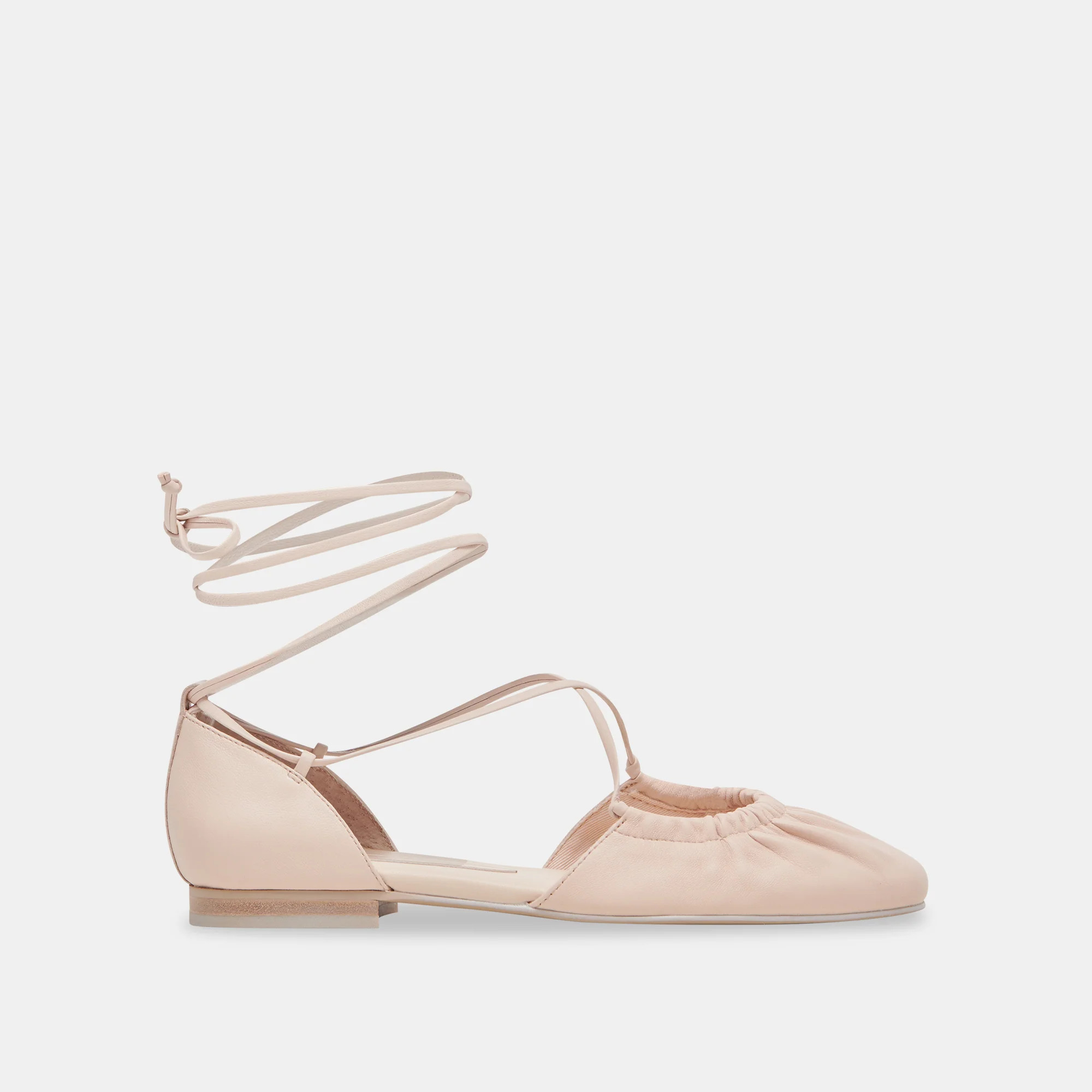 Cancun Ballet Flats Light Pink Leather | DolceVita.com