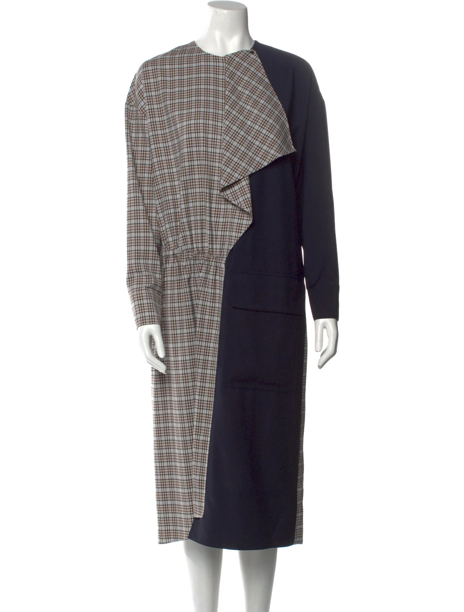 Plaid Print Midi Length Dress | The RealReal