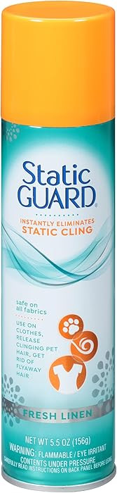 Static Guard Fabric Spray, Fresh Linen Scent, 5.5 Ounce Can | Amazon (US)