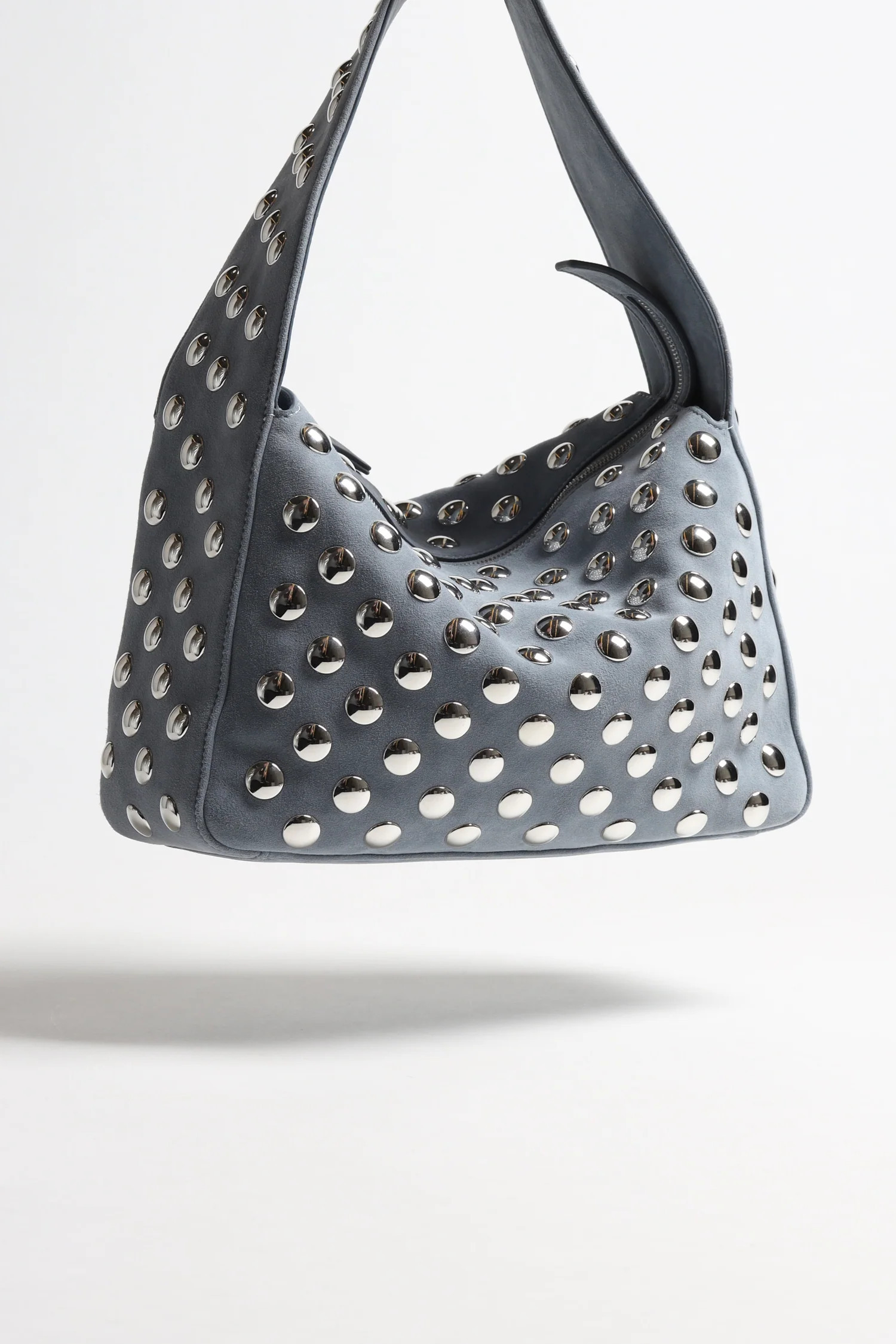 Tasche Elena Studs in Lead Suede | ANITA HASS