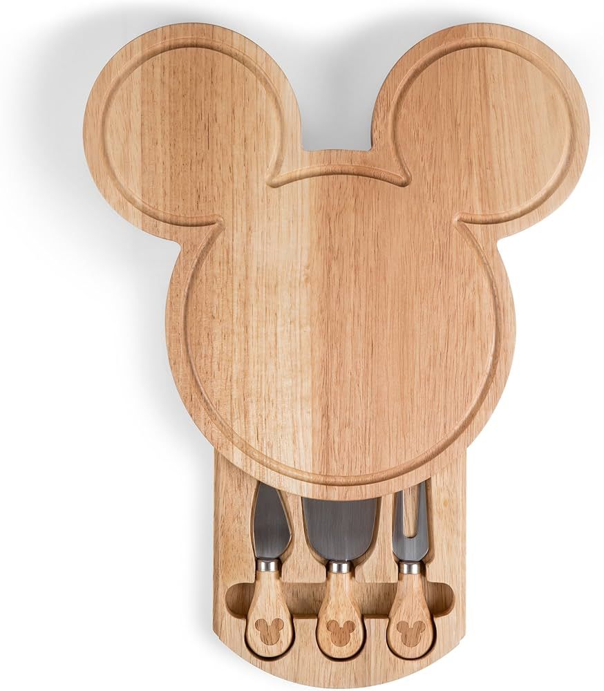 TOSCANA - a Picnic Time brand - Disney Mickey Mouse Head Shaped Cheese Board and Knife Set, Charc... | Amazon (US)