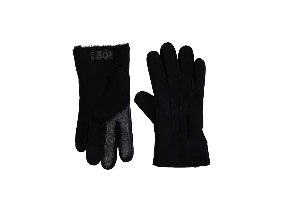 UGG Contrast Water Resistant Sheepskin Tech Men's Gloves Extreme Cold Weather Men's Gloves Black : XL, Leather | Zappos
