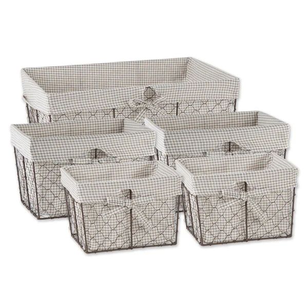 5 Piece Wire Basket Set | Wayfair Professional