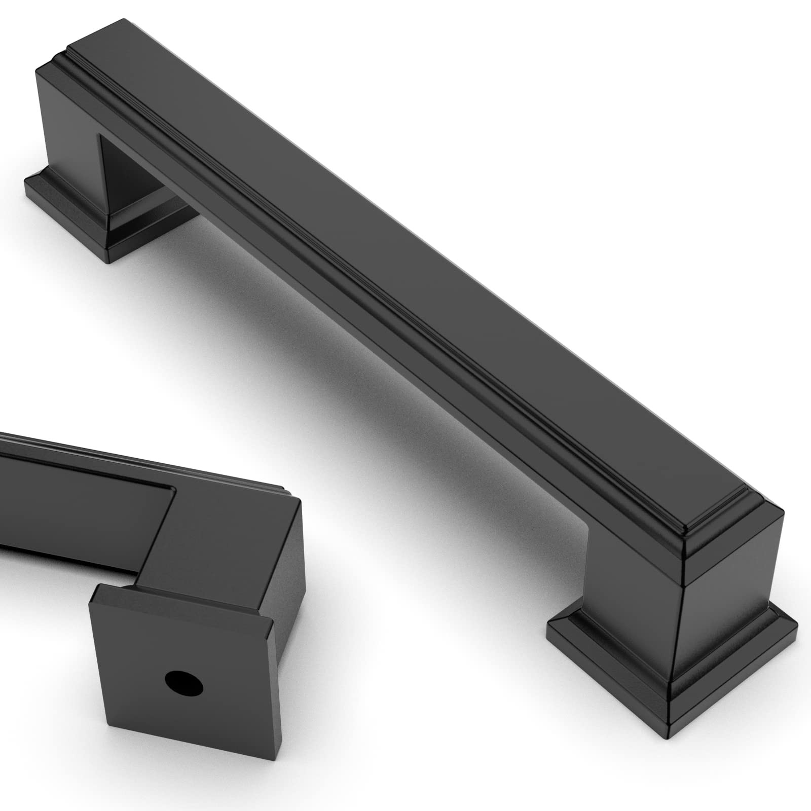 Asidrama 10 Pack 3.75 Inch(96mm) Matte Black Kitchen Cabinet Handles Cabinet Pulls Kitchen Cabine... | Amazon (US)