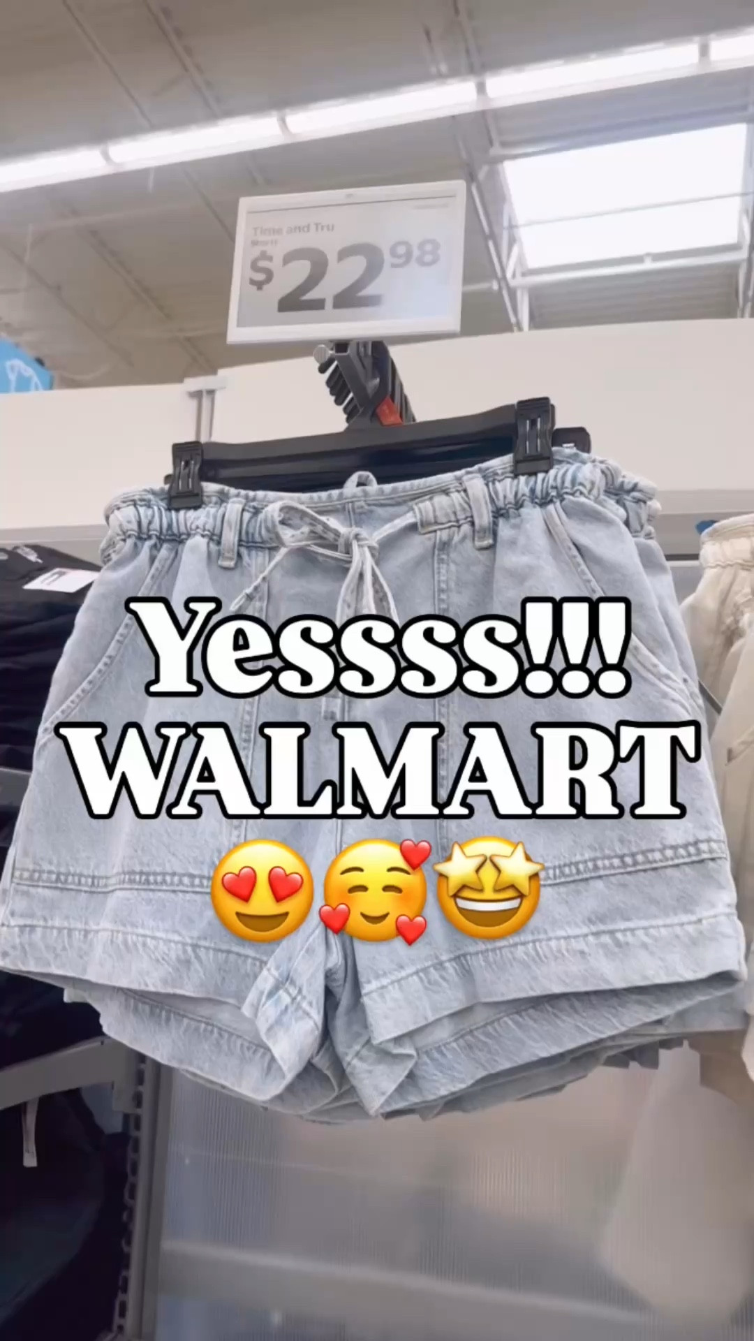 The #1 selling pants of Spring now come in shorts!!! 🙌

Pull on draw string waist denim shorts with pockets

Walmart

#walmartpartner #bestsellers #shorts #affordablefashion 