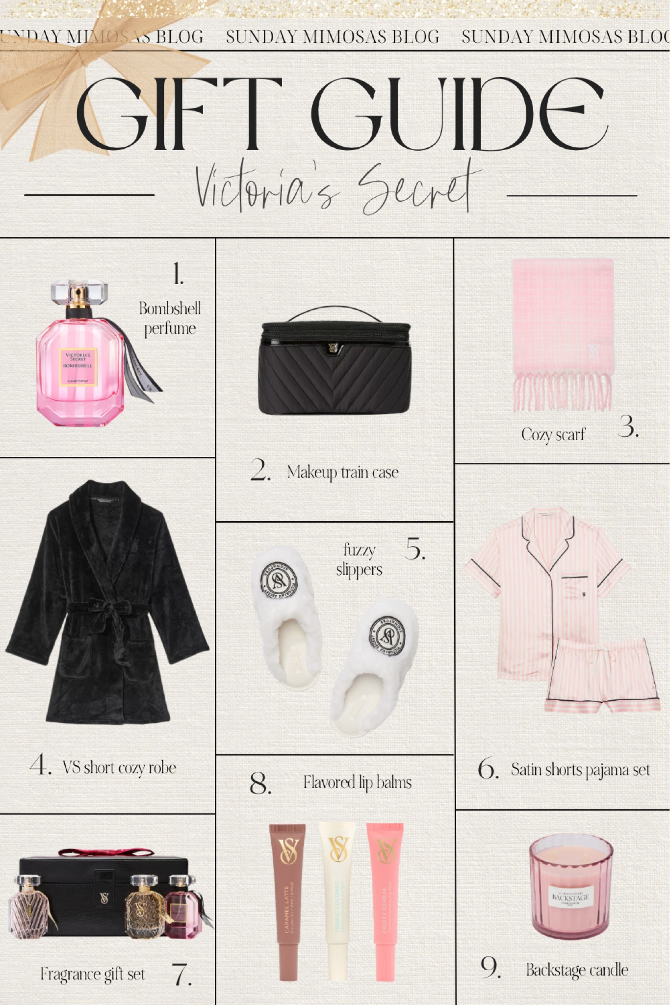 Christmas Gift Guide: Victoria’s Secret gift ideas for her 💕✨🪽

Here are the top VS Christmas gifts for women! From satin pajama sets, makeup bags, cold weather accessories, cozy robes, beauty gift sets and more!

Sharing all our favorite Victoria’s Secret pajamas and Christmas gifts for her below.

All of our 2024 Christmas Gift Guides (with more details on the products) are on sundaymimosasblog.com 🎁

#LTKGiftGuide #LTKHoliday #LTKSeasonal
