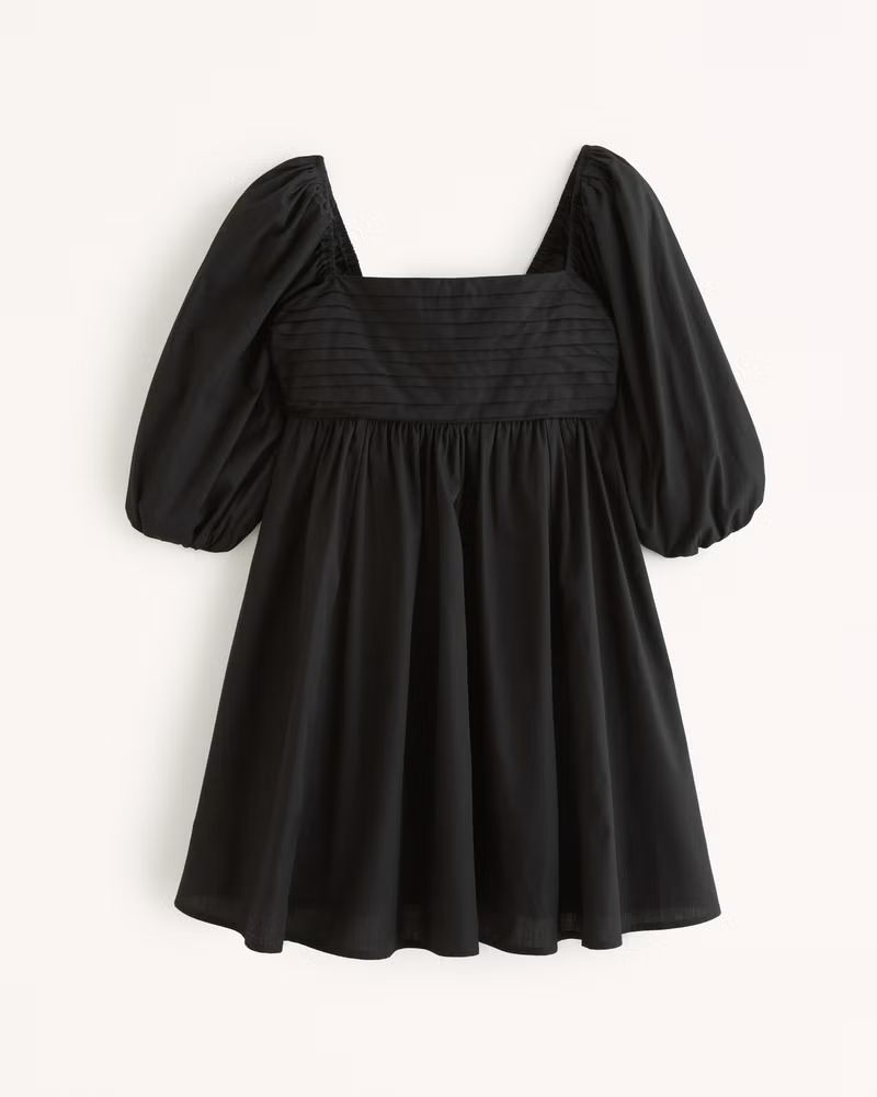Emerson Ruched Puff Sleeve Mini Dress | Abercrombie & Fitch (UK)