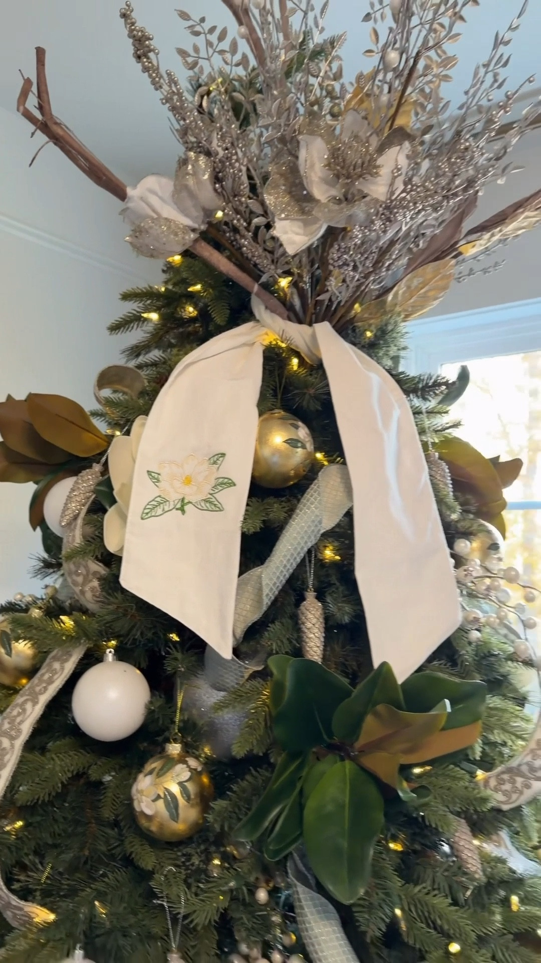 Sharing my go-to wreath sash trick for the prettiest, polished Christmas tree topper 🎀✨

This little swap gives the top of your tree a soft, layered look that feels warm, cozy, and intentional — not bulky or overdone. It’s one of those Southern touches that instantly elevates the whole tree.

Save this for when you decorate, and follow along for the rest of the Christmas decorating series 🤍

My favorite wreath sashes 🎄✨ Linking a few classic options that drape beautifully + hold their shape just right!



#cozychristmasdecor
#christmastreetutorial
#classicchristmasdecor
#southernhome
#homedecortips
#holidaydecorinspo
#wreathsash
#christmastreetopper

#LTKHoliday #LTKSeasonal #LTKHome