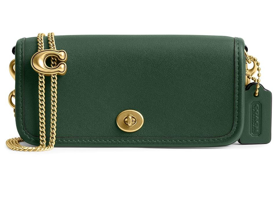 COACH Dinky Bag 14 Cross Body Women's Handbags Hunter Green, Leather | Zappos