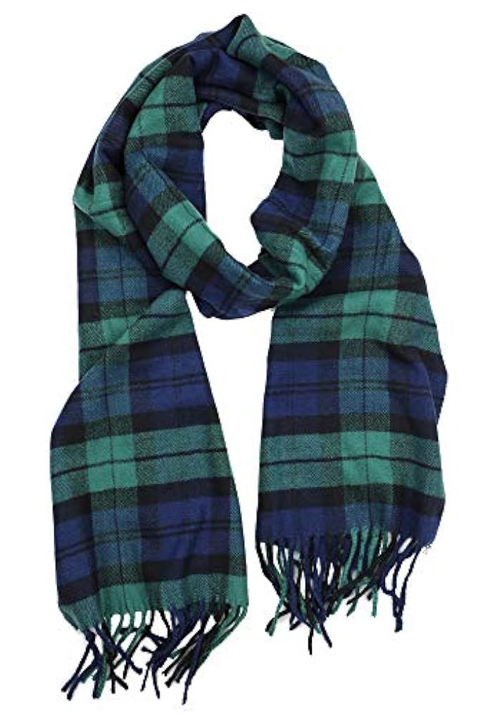 Achillea Scottish Tartan Plaid Cashmere Feel Winter Warm Scarf Unisex | Amazon (US)