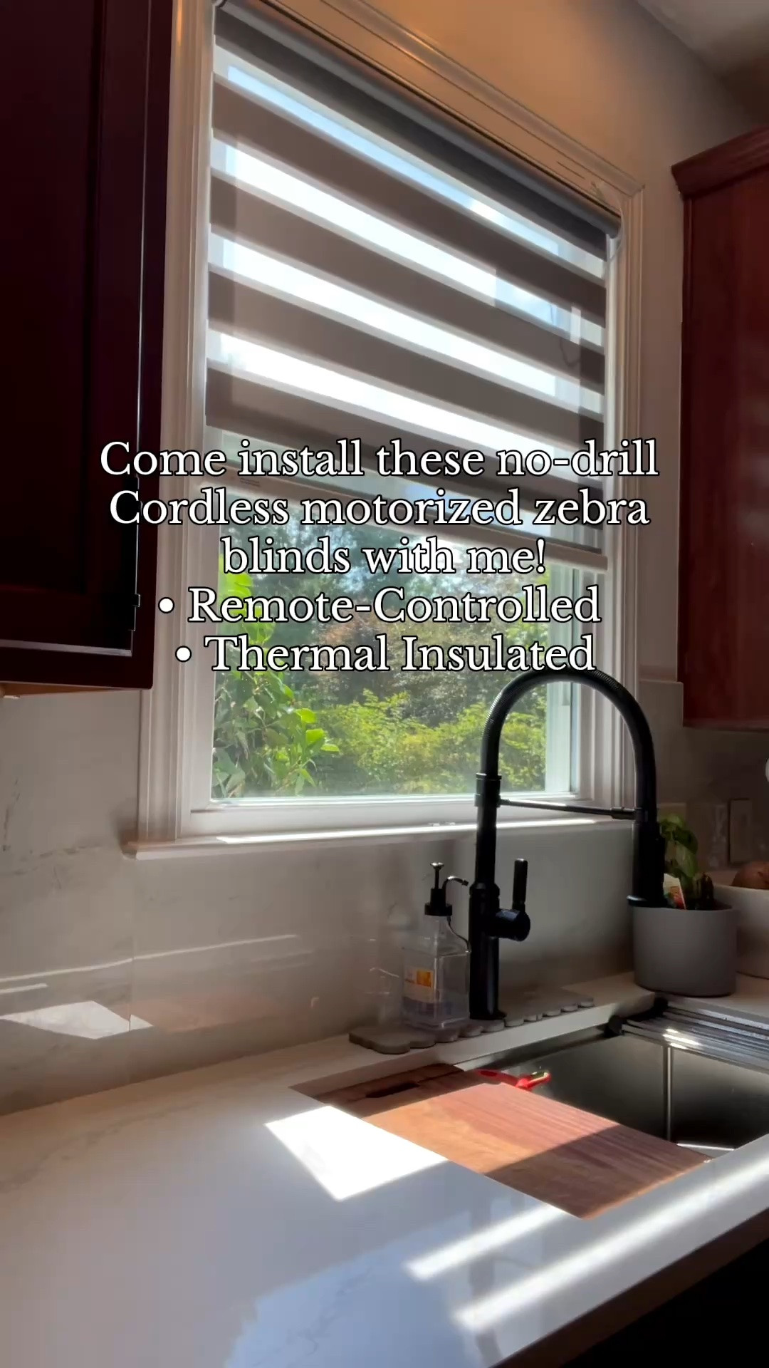 No Drill Motorized Zebra Blinds with Remote. Easy to install. Cordless, no drill, no tool needed. Great option for rental, kids and pet friendly. If I can install it in less than 20 mins, you can too!! 😉🪛

#LTKHome