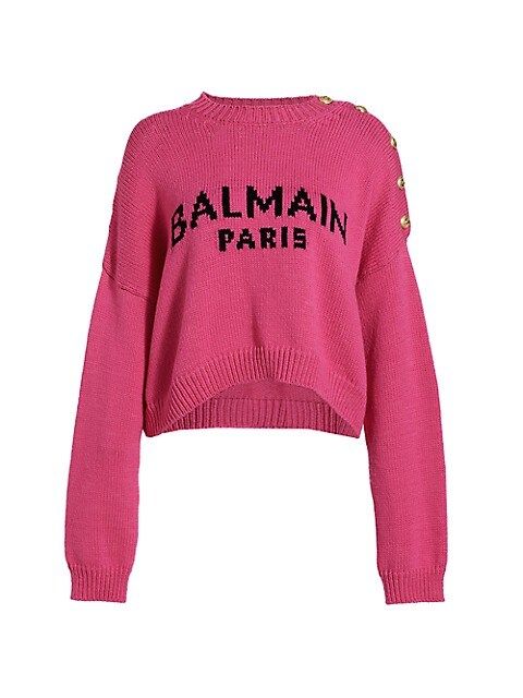 Balmain Ski 5-Button Logo Sweater | Saks Fifth Avenue