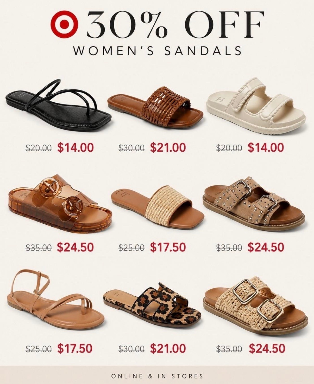 🤍 Sale on sandals from Target!!!! 

I have several of these sandals & wear them often!