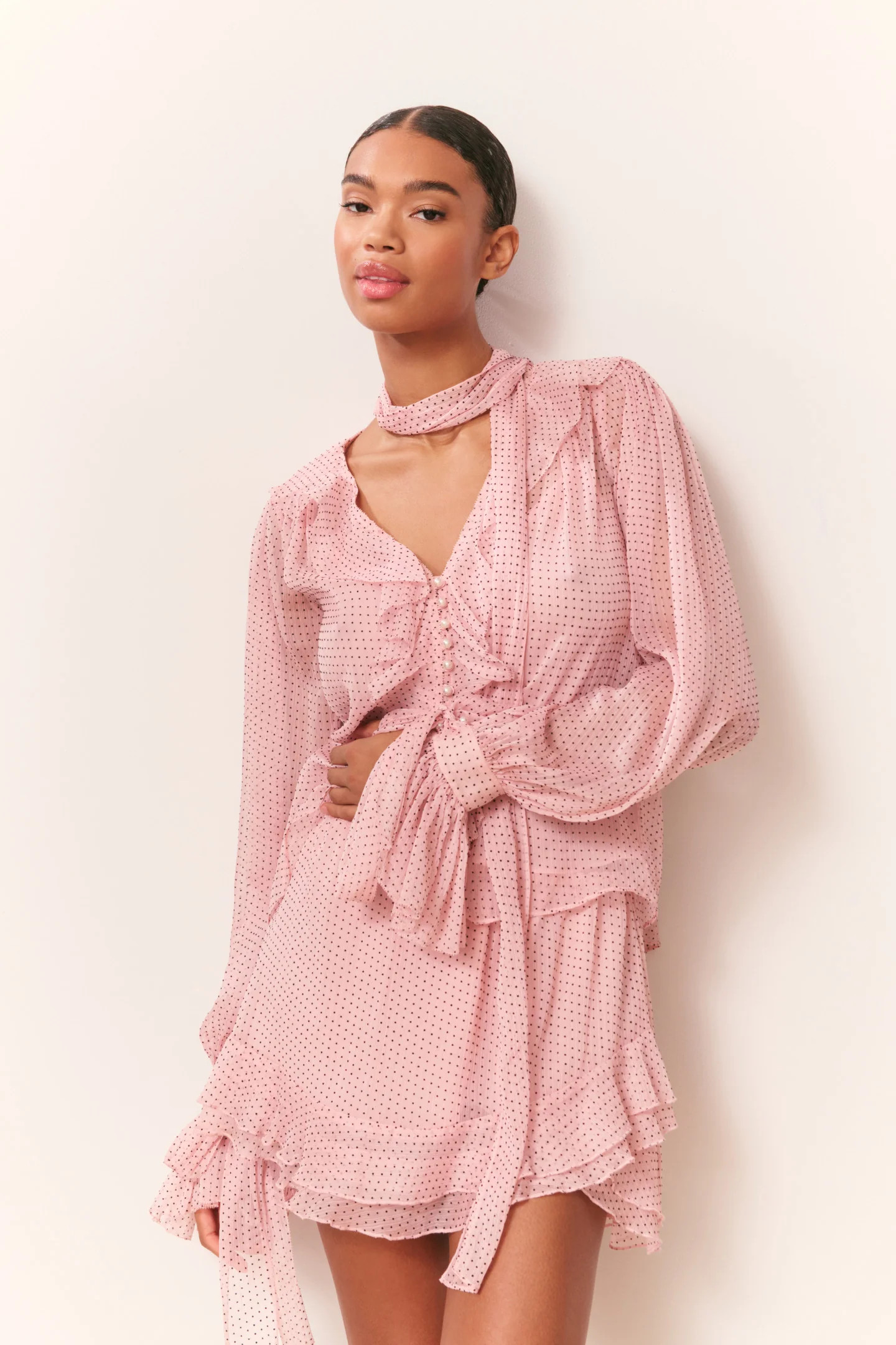 Renza Polka Dot Mini Skirt | LoveShackFancy