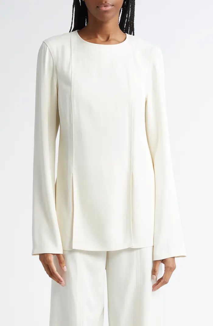 Loulou Studio Renat Slit Hem Long Sleeve Top | Nordstrom | Nordstrom