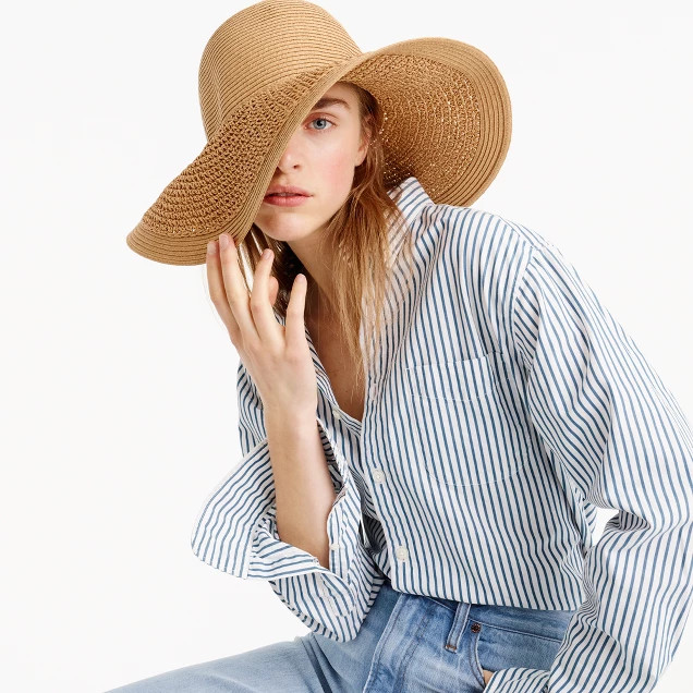 Textured summer straw hat | J.Crew US