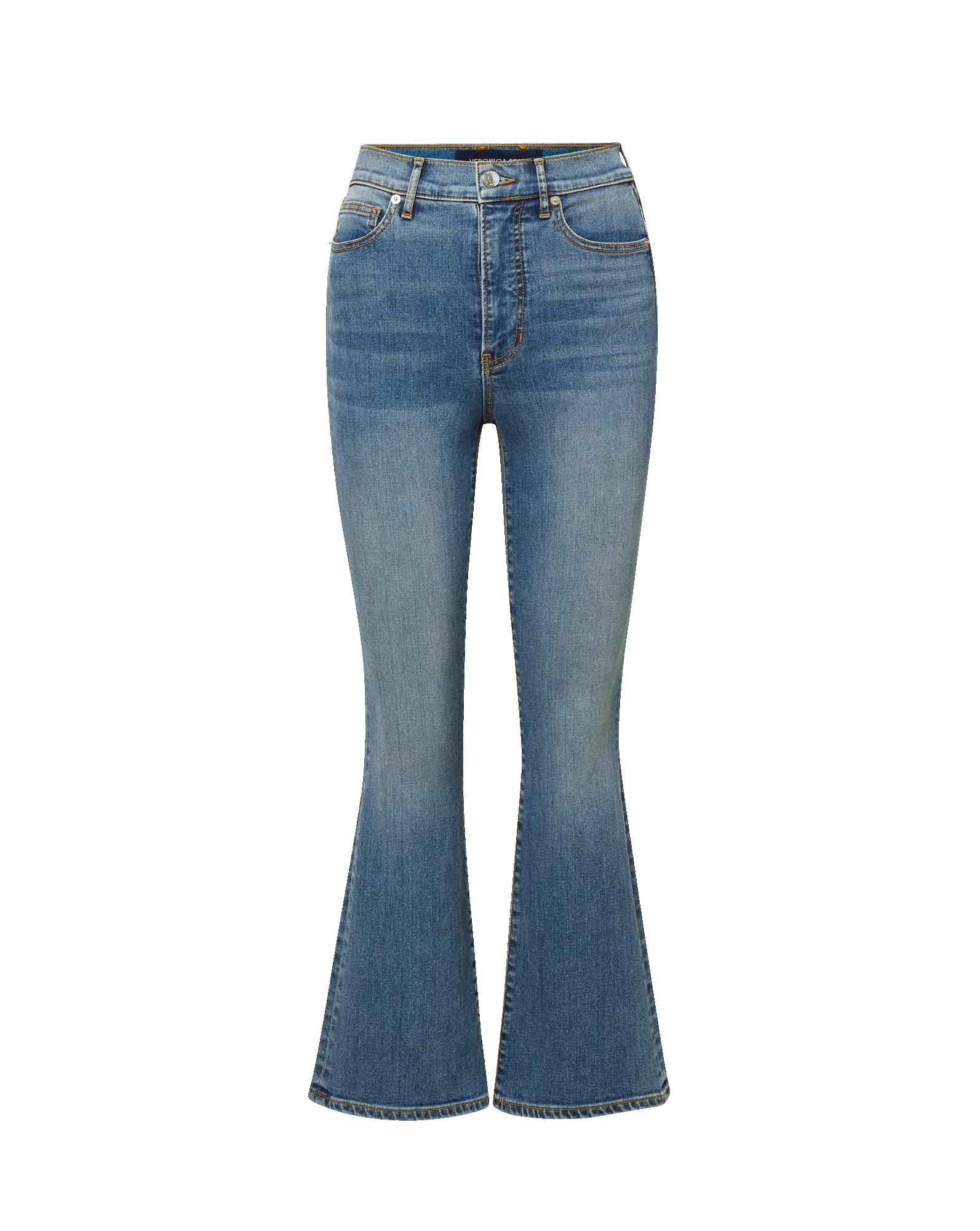 Carson Kick-Flare Jean in French Kiss Blue Stretch Denim | Veronica Beard | Veronica Beard