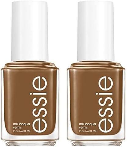 essie Nail Polish, Cream Finish, Off The Grid, Warm Brown, 8-Free Vegan, 0.46 fl oz (Pack of 2) | Amazon (US)