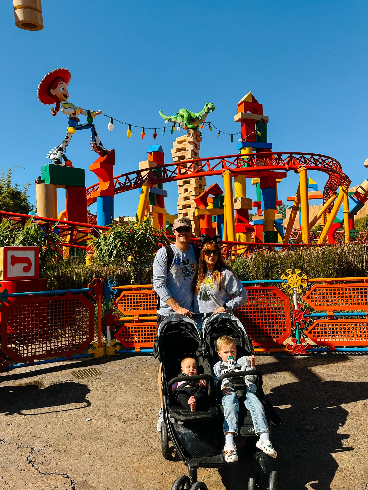 Our double stroller is THE BEST. not too wide where it can’t fit in tight spaces. We were able to walk all throughout Disney and doorways with no problem, and gate check it at the airport with no problem too. My kids took the best naps on the go!! It’s such a smooth ride, has great storage underneath, and folds up pretty compact for car ride etc. HIGHLY recommend. It’s on sale too!!

#LTKKids #LTKTravel #LTKFamily