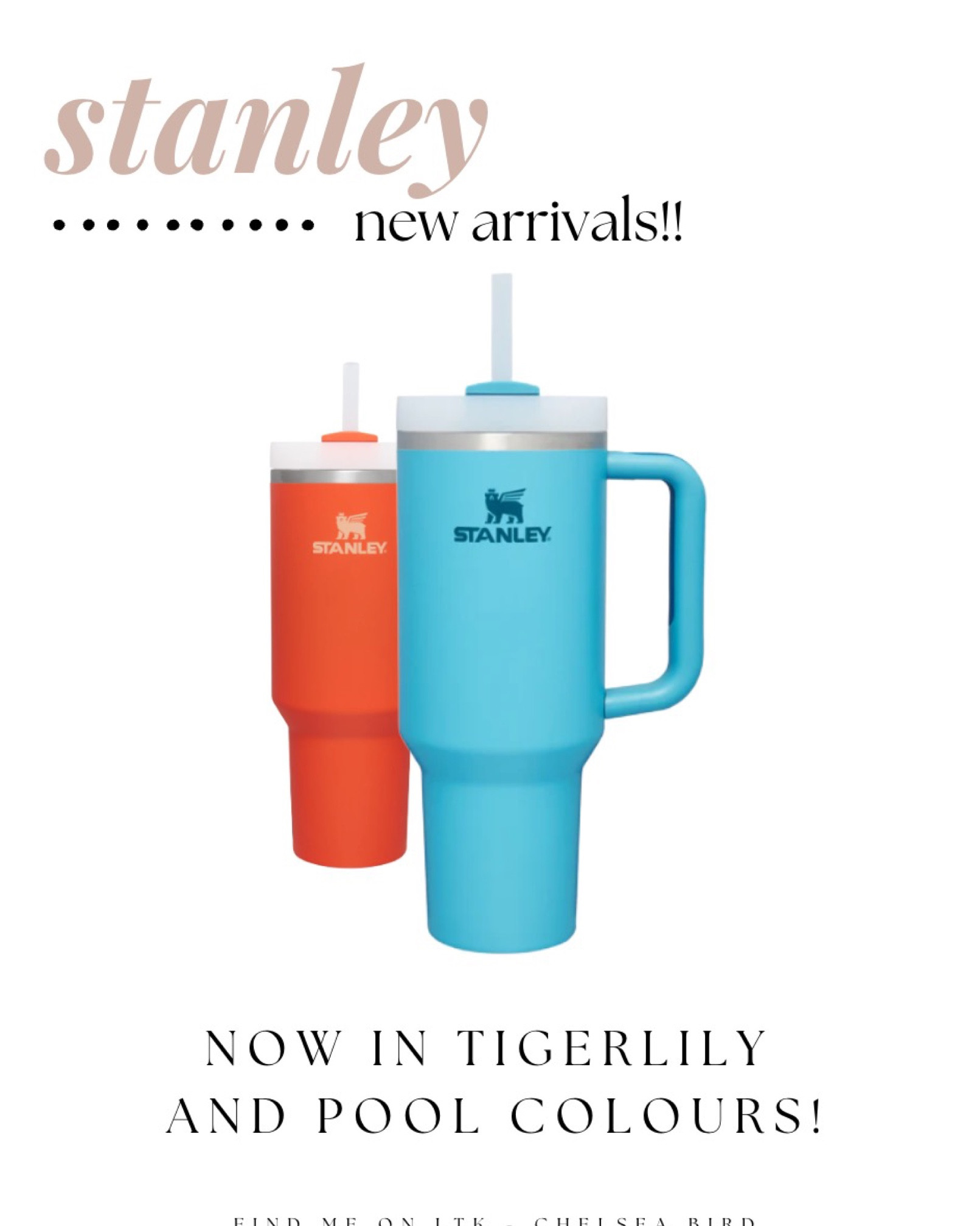You know I’ll always share when Stanley drops new colors 🥰😎

The tiger lily is sooo pretty and the pool blue is perfect for everyday use!

#LTKstyletip #LTKunder50 #LTKitbag