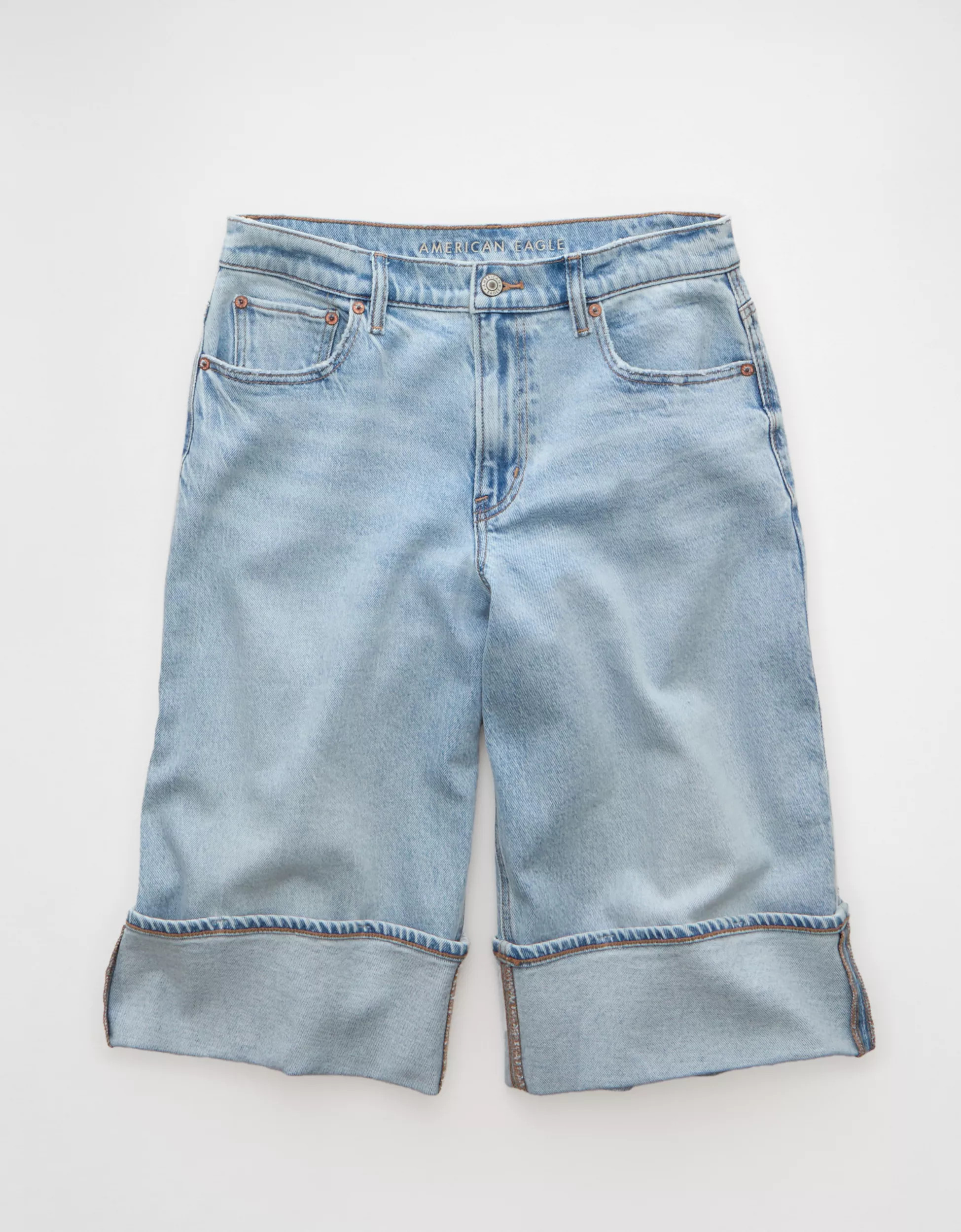 AE 15" Stretch Low-Rise Jort | American Eagle Outfitters (US & CA)