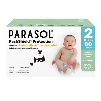 Parasol Chlorine-Free Diapers with RashShield Protection - Size 2 - 80ct | Target