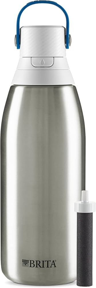 Brita Insulated Filtered Water Bottle with Straw, Reusable, Christmas Gift and Stocking Stuffer F... | Amazon (US)