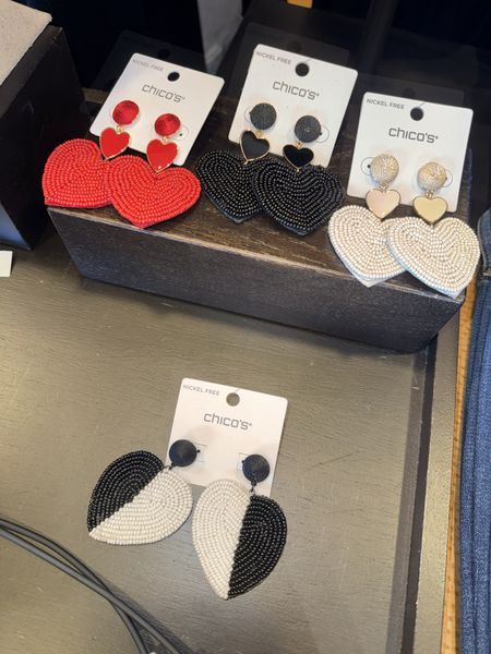 You can always rely on Chicos to have seasonal themed accessories! Since the Valentines 💌 Day is just around the corner - the super cute selection of Earrings (which is also on SALE) is just in time to help you get into the spirit of LOVE ❤️ 

#LTKfindsunder50 #LTKstyletip #LTKGiftGuide