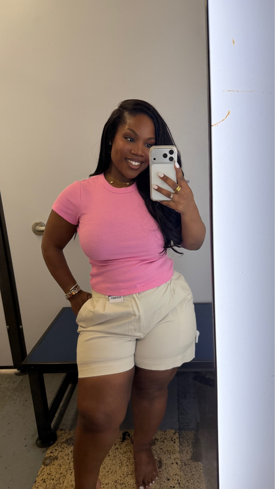 The perfect basics from Old Navy for warmer weather! The shirt is nice and fitted and the shorts fit so well too 🙌🏾 

Outfit is on sale at Old Navy!!

Top: M 
Shorts: L

#LTKSaleAlert #LTKPetite #LTKMidsize