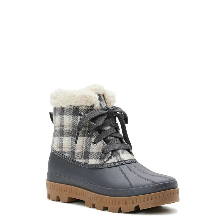 Time and Tru Women’s Plaid Duck Boots | Walmart (US)