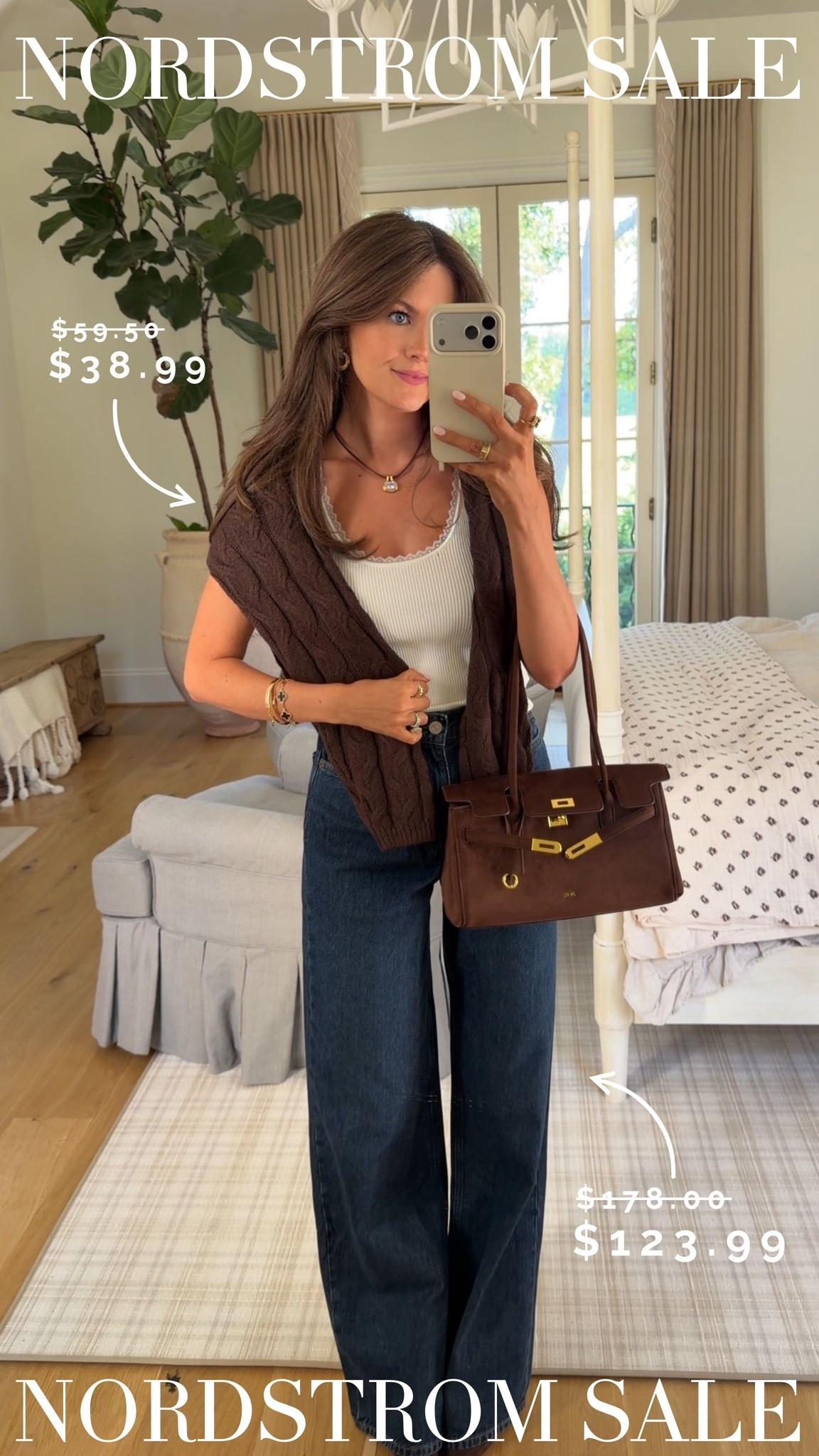 These jeans are a very dark wash with zero distressing, which I love for fall! They fit on the baggier side but I kept my true size (if you want these to be more fitted, I would size down one size). These have a retro feel and look SO good with a belt (I tried on a few belts with them in the dressing room!). The price is also REALLY good for these jeans – they feel really sturdy and nicely made.

#LTKootd #LTKSeasonal #LTKSaleAlert