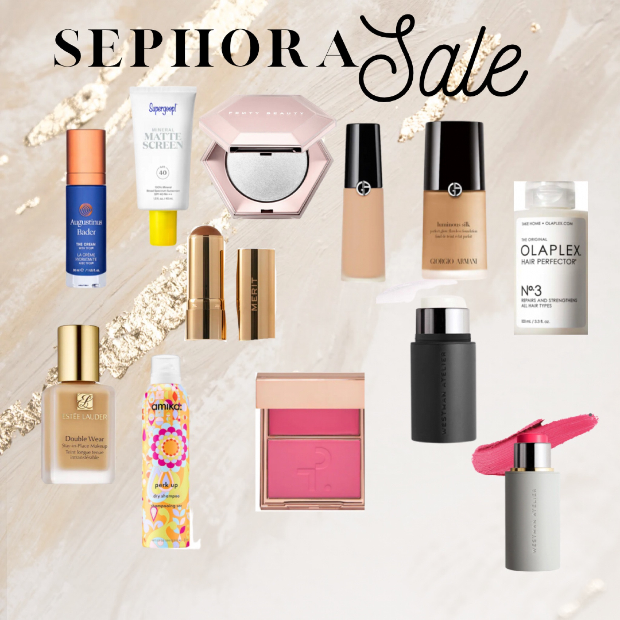 Sephora sale favorites!  Always going to restock when things are 20% off!


Makeup, hair mask, dry shampoo, foundation, concealer, blush, skincare

#LTKGiftGuide #LTKbeauty #LTKBeautySale