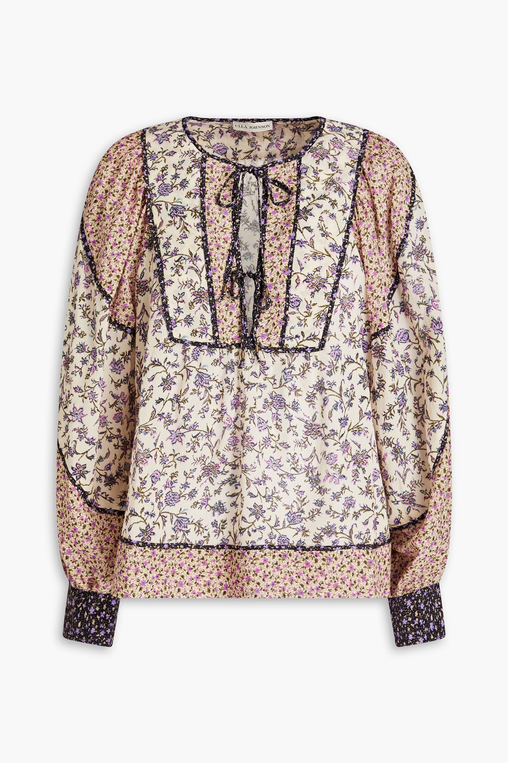 Colette floral-print cotton-blend blouse | The Outnet (US and CA)
