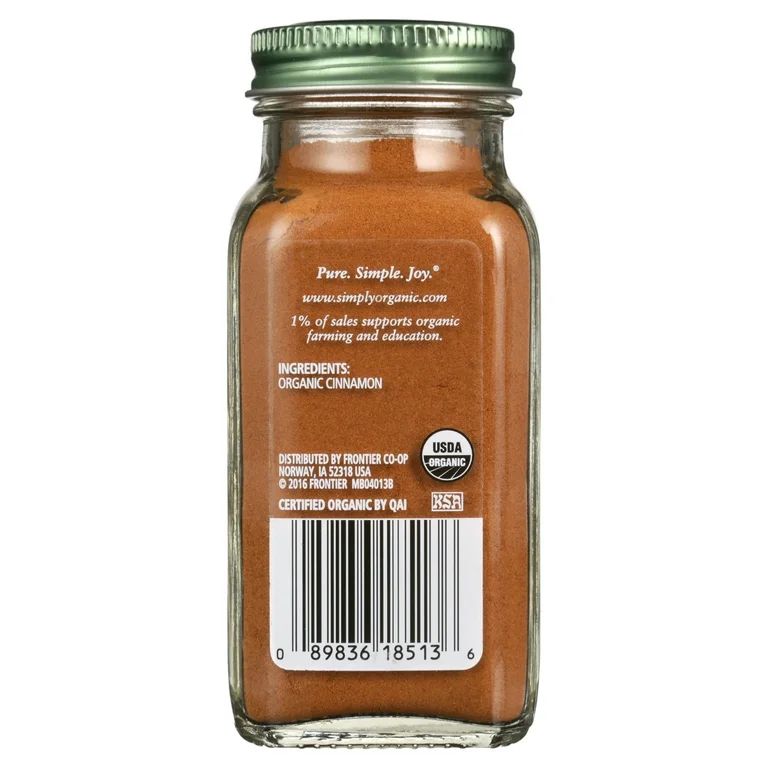 Simply Organic, Organic Ground Cinnamon, 2.45 oz Bottle | Walmart (US)