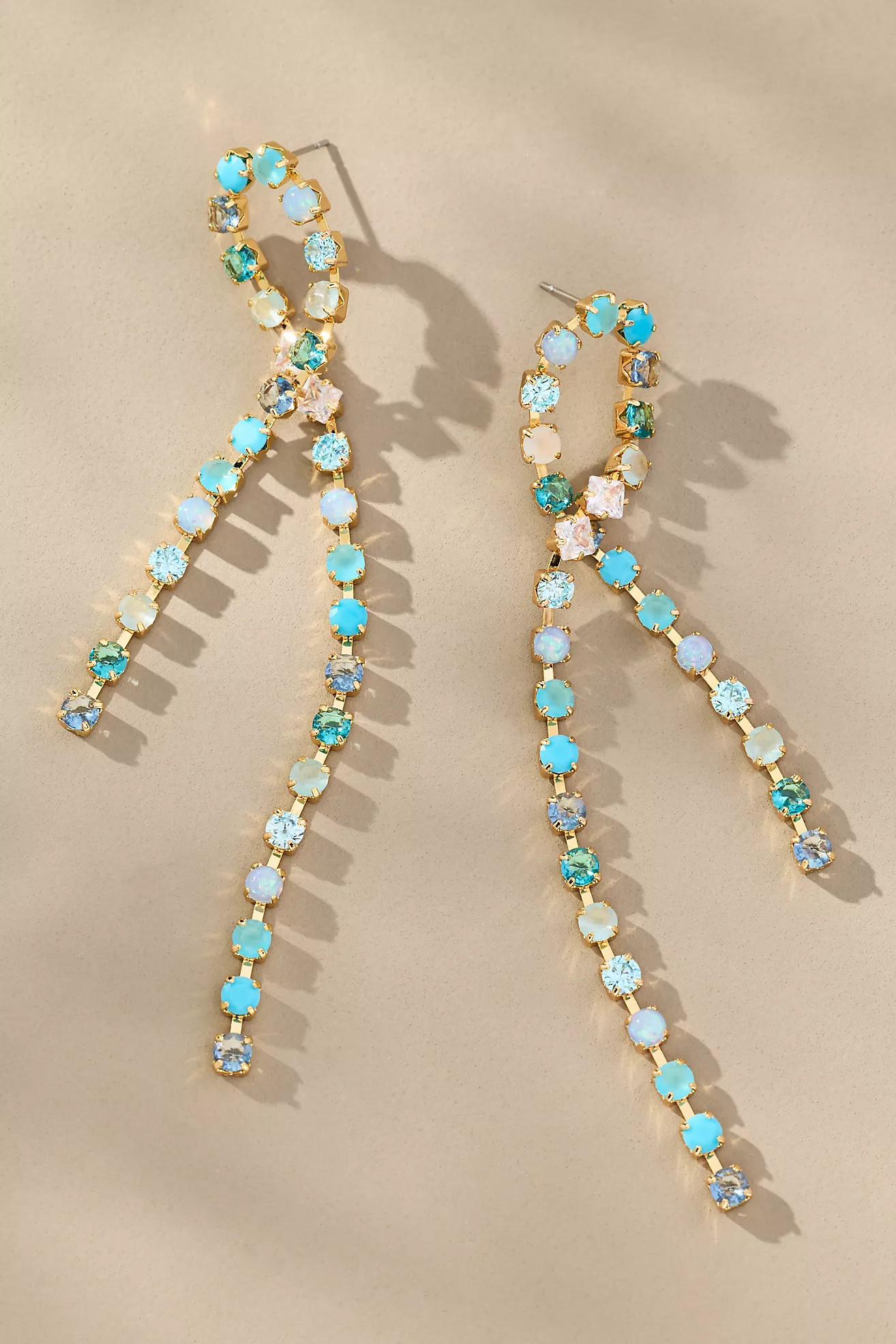 Crystal Loop Drop Earrings | Anthropologie (US)