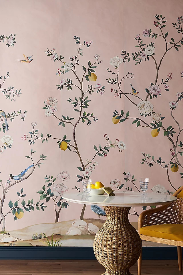 Blossom Chinoiserie Mural | Anthropologie (US)