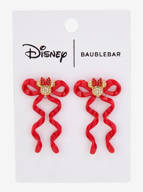 Baublebar Disney Minnie Mouse Red Bow Earrings | BoxLunch