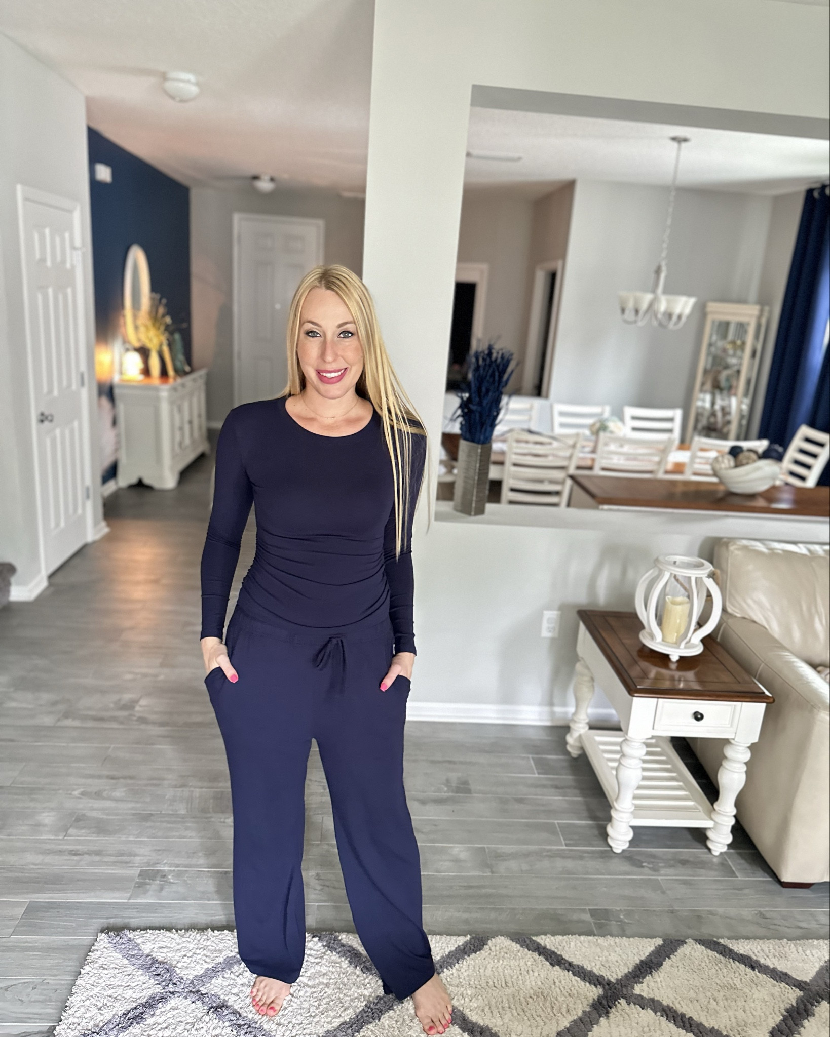 The most comfortable lounge set ever 
💙 and it comes in tall sizes 😍
💙 very soft and stretchy material 
💙 wearing size small, fits tts

#LTKFindsUnder50 #LTKHome #LTKFindsUnder100
