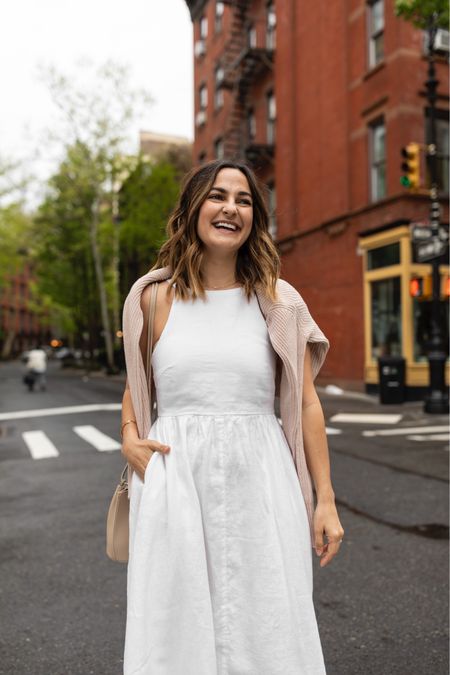 I think I found the perfect white linen dress for summer, and it has pockets 🤗 

Today on CharmedByCamille.com, I'm sharing over 40 white dresses for the season. 

Summer outfit
White dress
Fisherman sandals outfit 

#LTKShoeCrush #LTKSeasonal #LTKStyleTip