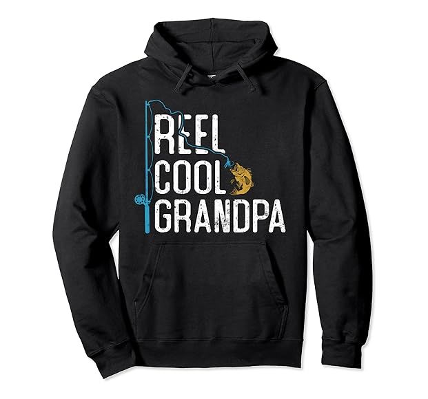 Fishing Reel Cool Grandpa Father’s Day Gift For Fisherman Pullover Hoodie | Amazon (US)