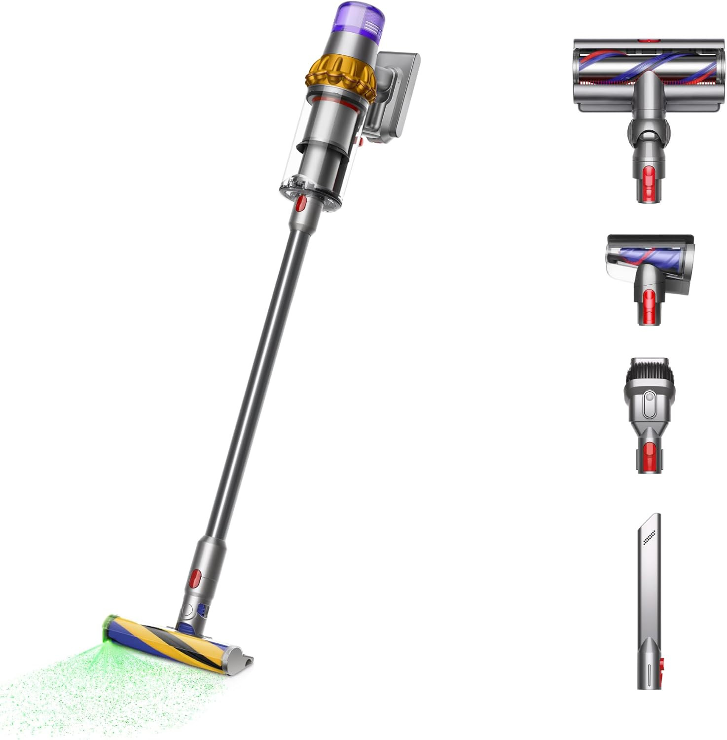 Dyson V15 Detect Cordless Vacuum Cleaner, Yellow/Nickel | Amazon (US)