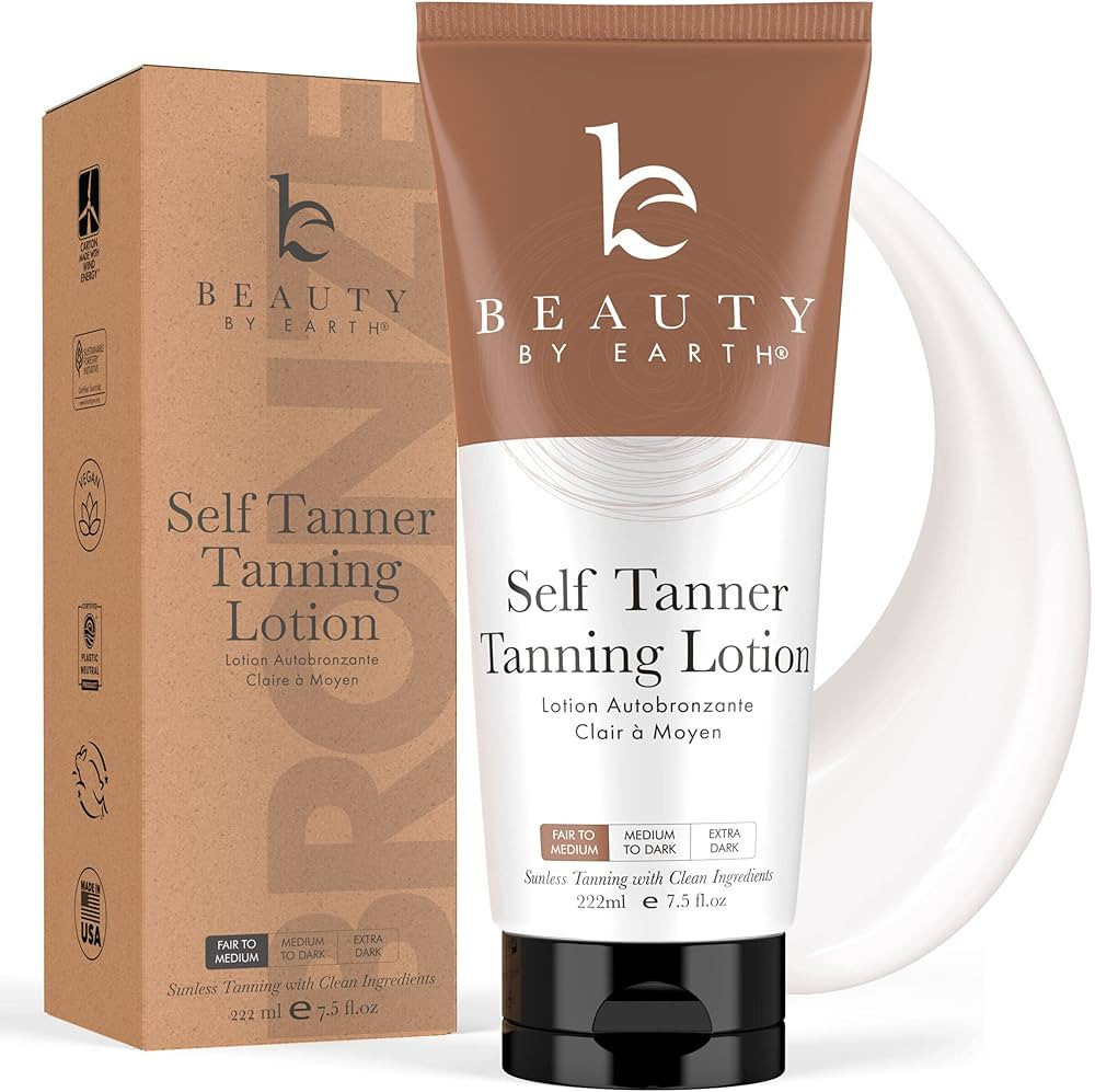 Tanning Lotion Self Tanner - With Natural and Organic Ingredients Non Toxic Sunless Browning Loti... | Amazon (US)