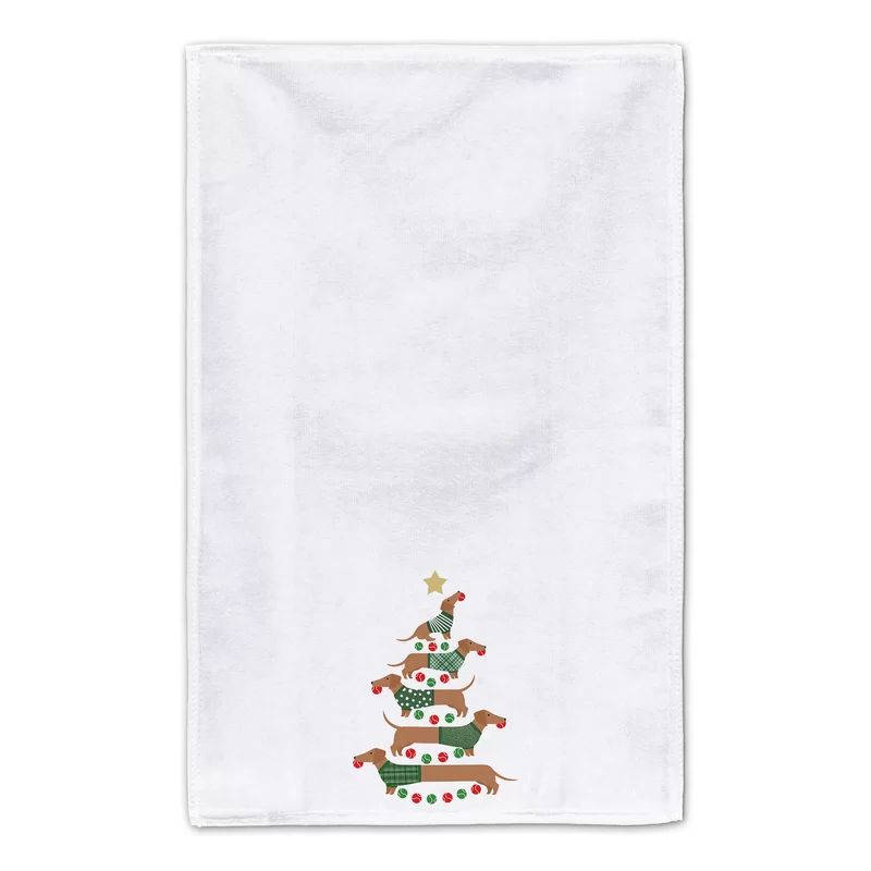 Christmas Tree Weenies Tea Towel | Wayfair North America