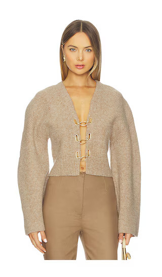 Cult Gaia Mayalu Cardigan in Beige. - size S | Revolve Clothing (Global)
