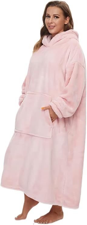 Lushforest Hoodie Blanket Sweatshirt for Women and Men, Super Warm and Cozy Big Wearable Blanket ... | Amazon (UK)